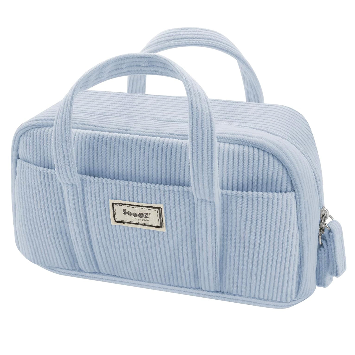 Climberty Large Pencil Case Pouch, Extra Big Pencil Bag with 5 Compartments, Soft Corduroy Pencil Pouch Organizer with Zipper, Cute Aesthetic School Supplies for Teen Girls (Blue) Climberty Large Pencil Case Pouch, Extra Big Pencil Bag with 5 Compartments, Soft Corduroy Pencil Pouch Organizer with Zipper, Cute Aesthetic School Supplies for Teen Girls (Blue)